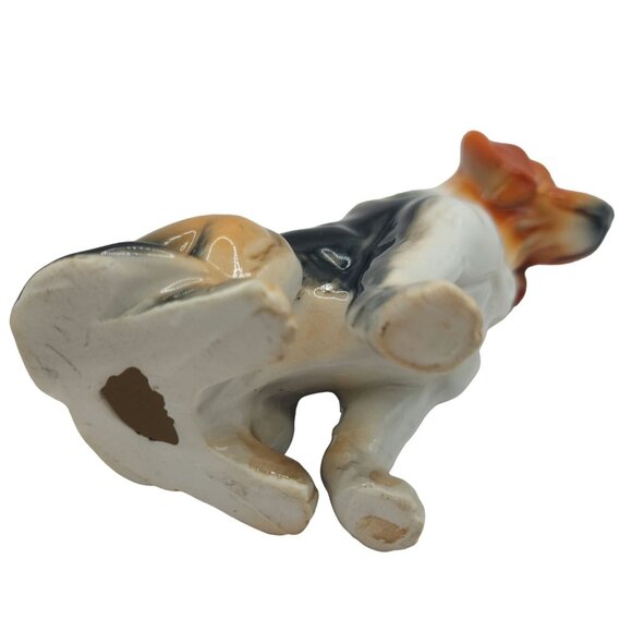 Vintage Bone China Porcelain Sitting Beagle Dog Figurine 3.25" Tall - Picture 7 of 8